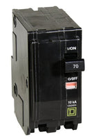 Miniature Circuit Breaker, QO Series, 70A, 2 Pole, 120/240V AC, 10kA at 120/240V AC - QO270CP