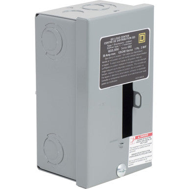 Ld Ctr Qo Mlo 240V 30A 1PH 2SP Csa List | Square D QO2L30SC - QO2L30SC