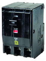 Miniature Circuit Breaker, QO Series, 100A, 3 Pole, 120/240V AC, 10kA at 120/240V AC - QO31001021