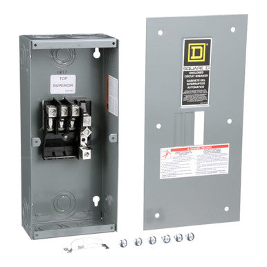 Circuit Breaker Enclosure, QO, 3 Spaces, 100A, 240V, Main Lug, 3 Phase - QO3100BNF