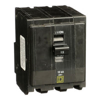 Miniature Circuit Breaker, QO Series, 15A, 3 Pole, 240V AC, 10kA at 120/240V AC - QO3155237