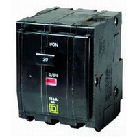 Miniature Circuit Breaker, QO Series, 20A, 3 Pole, 120/240V AC, 10kA at 120/240V AC - QO3201021