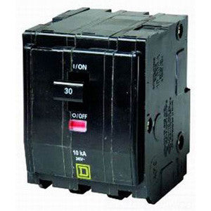 Miniature Circuit Breaker, QO Series, 50A, 3 Pole, 120/240V AC, 22kA at 120/240V AC - QO350VH