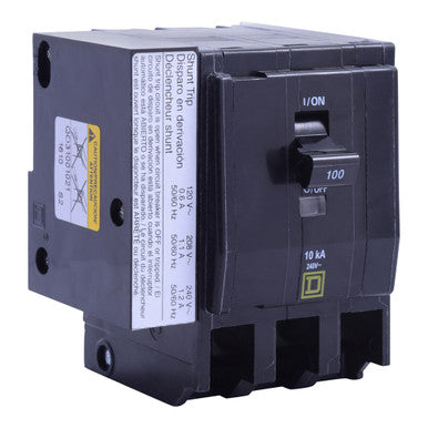 Miniature Circuit Breaker, QO Series, 80A, 3 Pole, 120/240V AC, 10kA at 120/240V AC - QO3801021