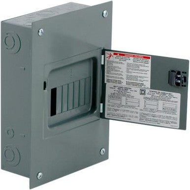 Load Center, QO, 6 Spaces, 100A, 120/240V AC, Fixed Main Lug, 1 Phase - QO612L100FCP