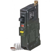 Miniature Circuit Breaker, QO Series, 20A, 1 Pole, 120V AC, 22kA at 120V AC, A Curve - QOB120VHGFI