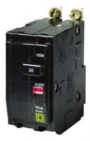 Miniature Circuit Breaker, QO Series, 10A, 2 Pole, 120/240V AC, 10kA at 120/240V AC - QOB210