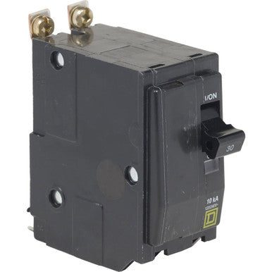 Miniature Circuit Breaker, QO Series, 30A, 2 Pole, 120/240V AC, 10kA at 120/240V AC - QOB2305237