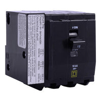 Miniature Circuit Breaker, QO Series, 15A, 3 Pole, 120/240V AC, 10kA at 120/240V AC - QOB3151021