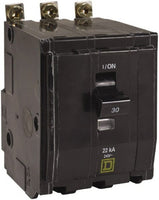 Miniature Circuit Breaker, QO Series, 60A, 3 Pole, 120/240V AC, 22kA at 120/240V AC - QOB360VH