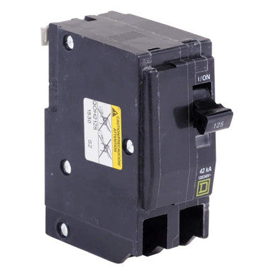 Miniature Circuit Breaker, QO Series, 125A, 2 Pole, 120/240V AC, 42kA at 120/240V AC - QOH2125