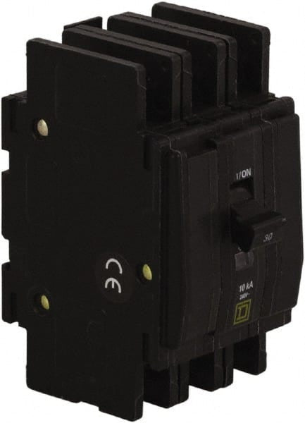 Miniature Circuit Breaker, QO Series, 20A, 3 Pole, 120/240V AC, 10kA at 120/240V AC - QOU320B