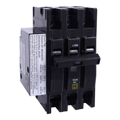 Miniature Circuit Breaker, QO Series, 50A, 3 Pole, 120/240V AC, 10kA at 120/240V AC - QOU3501021
