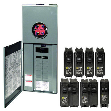 Homeline, Combination Service Entrance, Ringed Socket, 200A, Surface, 20 Spaces - SO2040VP