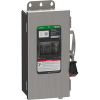 Safety Switch, Heavy Duty, Fused, Type 12, 600V, 30A, 3 Pole, Ground Lugs - VH361NAWKGL