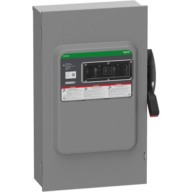Safety Switch, Fusible, 3PST, Three Phase, NEMA 3R, Indoor/Outdoor, Steel - VH364NR