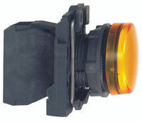 Schneider Electric 22mm Pilot Light; Round; Flat; LED; 12 - 24VAC/DC; Orange - XB5AVB5
