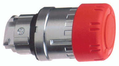 Mushroom pushbutton, unlit, latching, waistband round, red, mounting Ø 22 mm, ZB4BS834 - ZB4BS834