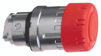 Mushroom pushbutton, unlit, latching, waistband round, red, mounting Ø 22 mm, ZB4BS834 - ZB4BS834