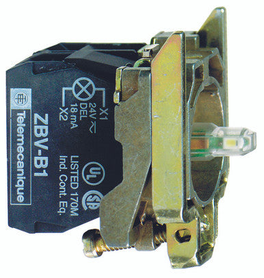 Red, 120V Protected Led With 1 N/C & 1 N/O Rohs Compliant: Yes |Schneider Electric ZB4BW0G45 - ZB4BW0G45