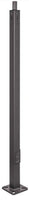20 Foot Square Pole For Surface Mount - Steel With Bronze Finish - 4 Inch Diameter With 2.5 Inch Tenon Adapter