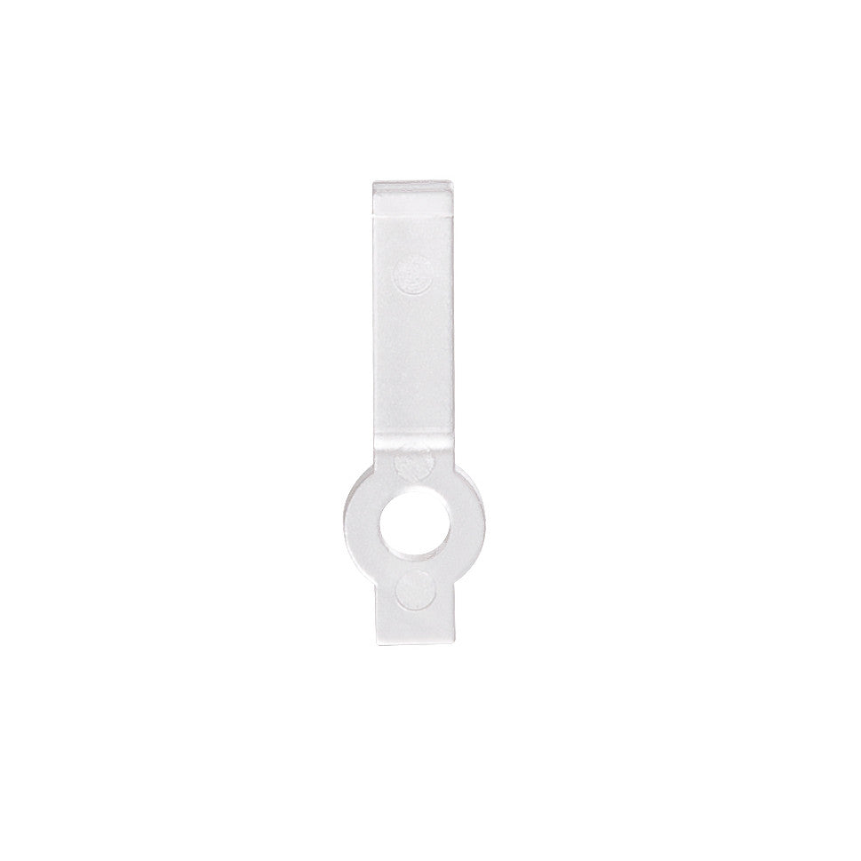 Plastic mounting Clips 8MM in CLEAR