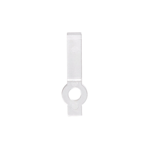 Plastic mounting Clips 8MM in CLEAR