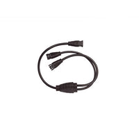 InvisiLED Outdoor Tape to Tape Y Connector in BLACK
