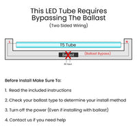 Ballast Bypass LED T5 G5 Base 3 Watt 270 Lumens 6500K Daylight - Replaces F6T5/D