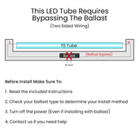 F8T5/CW LED Replacement - Ballast Bypass - 4 Watt, 400 Lumens, 4000K Cool White - G5 Bipin