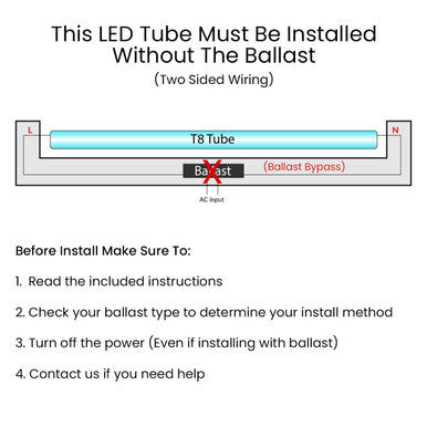 LED F40T12/D/HO Sign Lamps - R17D Base - Ballast Bypass Single or Double Sided Wiring - 42 Inches, 15 Watt, 2100 Lumens, Color Selectable 40K/50K/65K