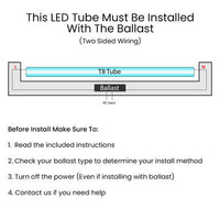 T5 Hybrid Ballast Bypass and Compatible; 5000K Daylight; 24 Watt; 50000 average rated hours; 3300 lumens
