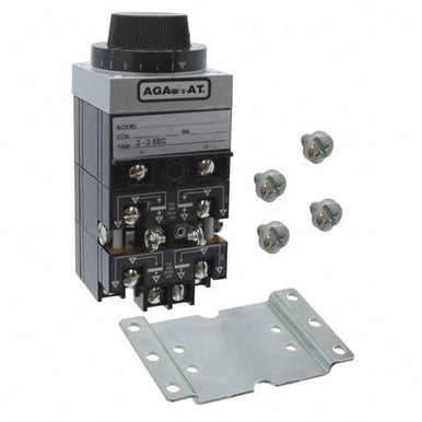 Relay, Time Delay, Electropneumatic, On-delay, 4PDT Contacts, 20A/120VAC-RATED, 125VDC-COIL, 2-20SEC Delay,... - 7014PCI2