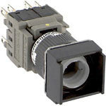 Pushbutton Switch, SPST, On-off, Latched, 5A, 24VDC, Wire Terminal, Panel Mount - 164TL522