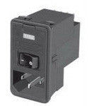 Power Entry Module EMI/RFI Filtered PL 3 POS (115VAC/230)VACVAC 10A Switch ST 1 Port - PSJS0SSXA