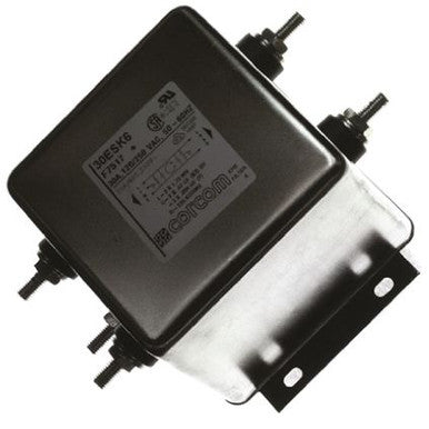 SK Series 30 A 250 Vac General Purpose EMI / RFI Power Line Flanged Filter - 30ESK6