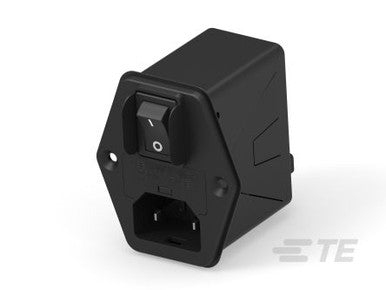 Connector Power Entry Filtered Receptacle 3 Position 250Vac 3A Straight 1 Port - 3HPEGS1-NG