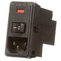 Power Entry Module EMI/RFI Filtered M 3 POS (115VAC/230)VACVAC 6A Switch/Fuse RA 1 Port - PE0S0SZ6C
