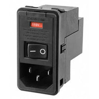 Power Entry Module EMI/RFI Filtered M 3 POS (115VAC/230)VACVAC 6A Switch/Fuse ST 1 Port - PS0SXDH60