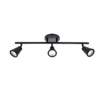 Solo Fixed Rail with 3 Spot Lights 3000K Black