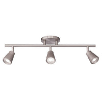 Solo Fixed Rail with 3 Spot Lights 3000K Brushed Nickel
