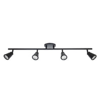 Solo Fixed Rail with 4 Spot Lights 3000K Black