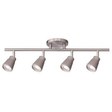 Solo Fixed Rail with 4 Spot Lights 3000K Brushed Nickel