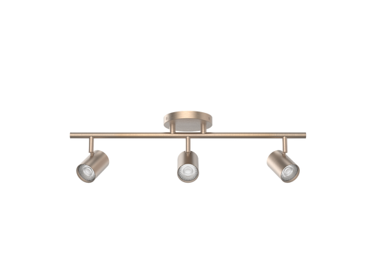 Pipe Fixed Rail with 3 Spot Lights 5CCT Brushed Nickel - TK-260503-CS-BN