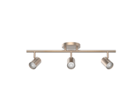 Pipe Fixed Rail with 3 Spot Lights 5CCT Brushed Nickel - TK-260503-CS-BN
