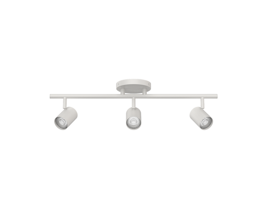 Pipe Fixed Rail with 3 Spot Lights 5CCT White - TK-260503-CS-WT