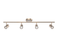Pipe Fixed Rail with 4 Spot Lights 5CCT Brushed Nickel - TK-260504-CS-BN