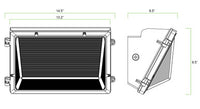 LED Wallpack - 60W/70W/80W Wattage Selectable - 10800 Max Lumens - 5000K Daylight - 120-277V - With Photocell - Bronze Finish