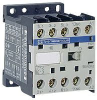 Power contactor, 3 pole, 6 A, 400 V, 3 Form A (N/O), coil 24 VAC, screw connection, LC1K0610B7 - LC1K0610B7