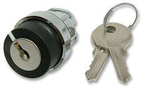 Switch, 22MM, Key Operator, 2 Position, Maint./mom., Key Removal Pos. 1, ZB4 - ZB4BG6